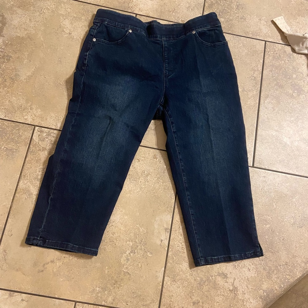 Draper & Damon's Dream jean capri midnight wash 16p